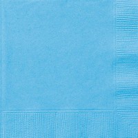 20 Servietten Vera hellblau 33cm