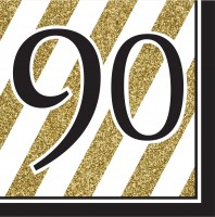 16 Magical 90th Birthday Servietten 33cm