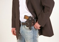 Braunes Polizei Gürtelholster