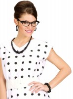 Schwarzes Glänzendes Perlenarmband