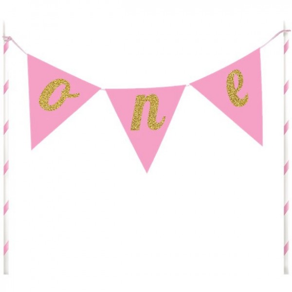 Twinkle First Baby Girl Cake Topper 23cm