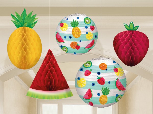Tutti frutti Hängedeko 5-teilig