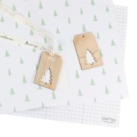 Winterdorf Geschenkpapier & Anhänger