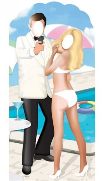 Agent 008 & Supermodel Fotowand 1,93m