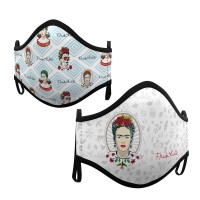 2 Mund Nasen Masken Frida Kahlo