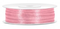 50m Satin Geschenkband hellrosa 3mm breit