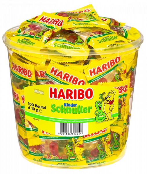 100 Beutel Haribo Kinder Schnuller 10g