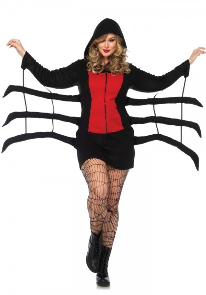 Schwarze Witwe Geraldine Curvy Damenkostüm