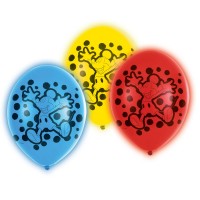5 LED Mickey Mouse Ballons 28cm