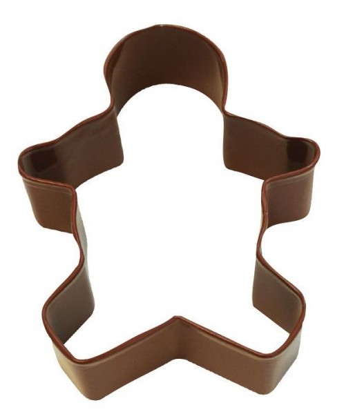 Braune Lebkuchenmann Ausstechform 8,9cm