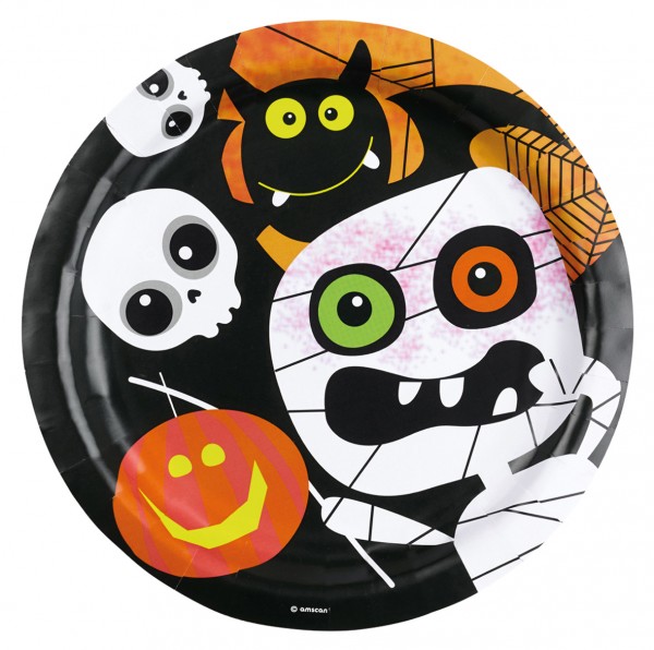 8 Monster Parade Pappteller 23cm