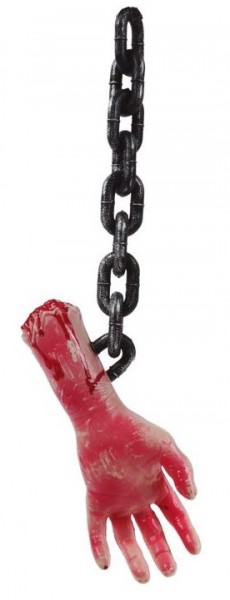 Abgehackte Hand an Kette 40cm