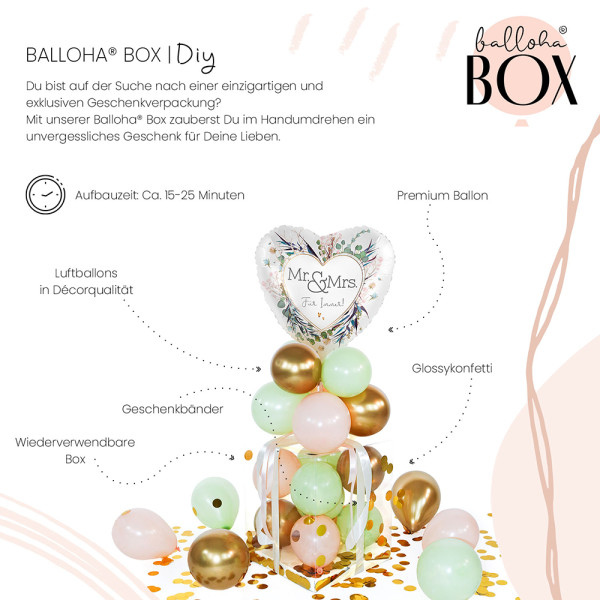 Balloha Geschenkbox DIY Mr. & Mrs. XL 3