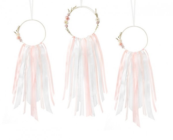 3 Traumfänger Fairytale rosa