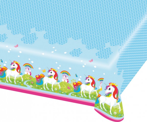 Einhorn Rainbow Sparkle Tischdecke Eisblau 120x180cm