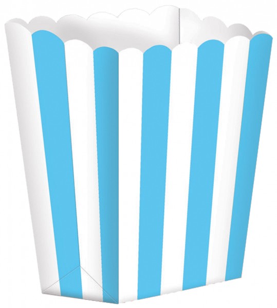 5 Candy Buffet Snack Boxen azurblau