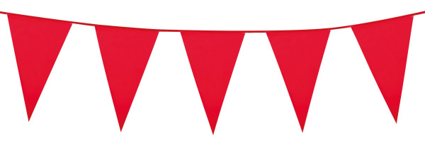 Rote Party Girlande Wimpelform