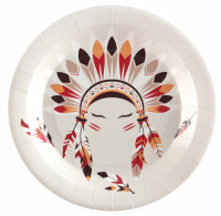 10 Wild West Pappteller 22,5cm