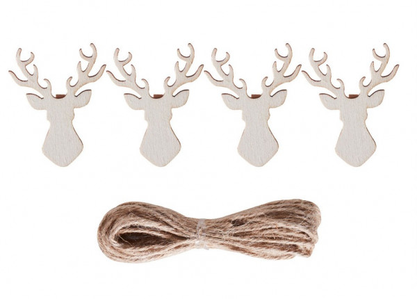 Hirsch Kartenhalter Girlande