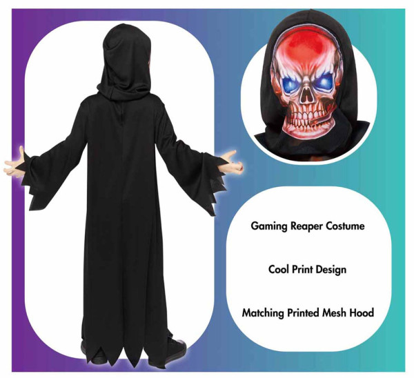 Gaming Reaper Horror Kinderkostüm