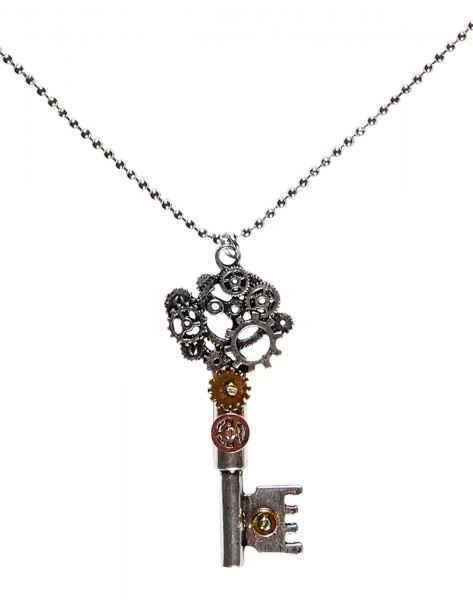 Steampunk Halskette Mit Schlüssel-Anhänger 5