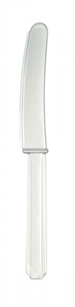 20 Plastikmesser in Silber