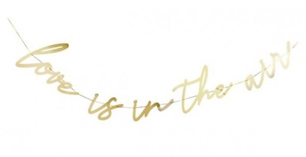Love is in the Air Girlande gold 2m
