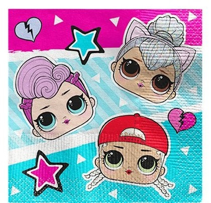 16 LOL High Fashion Servietten 25cm