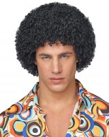 Vorschau: Schwarze Afro Perücke Manuel