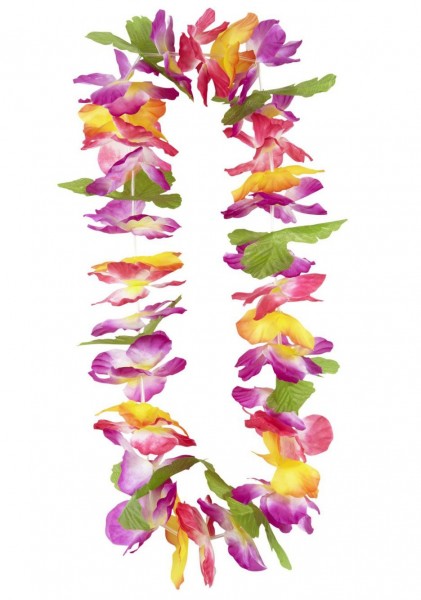 Bunte Hawaii Blumen Halskette