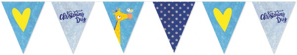 Christening Day Wimpelkette blau 4m
