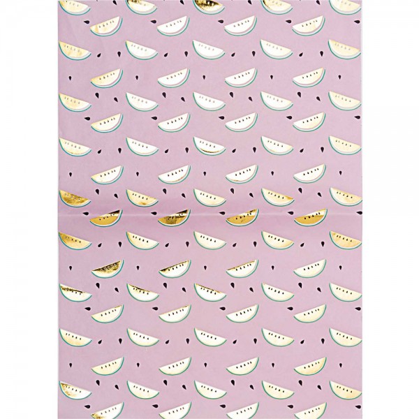 Paper Patch Papierbogen Melone rosa 30x42cm