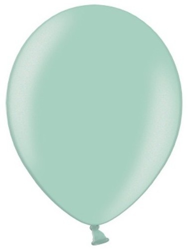 10 Partystar metallic Ballons mint 30cm