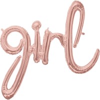 Folienballon Girl roségold 73 x 76cm