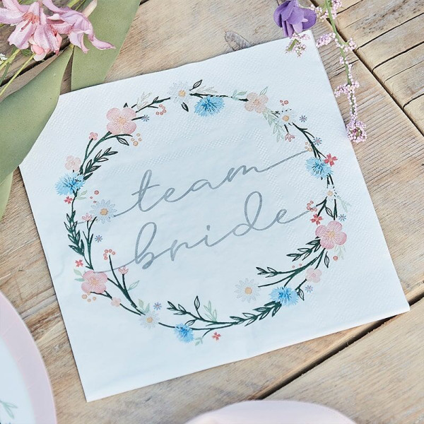 16 Boho Wedding Eco Servietten 33cm 2