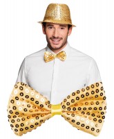 Gold Fliege Mit Pailletten