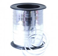 Silbernes Metallic Geschenkband 46m