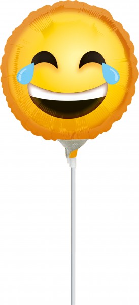 Stabballon Tränen lachender Smiley