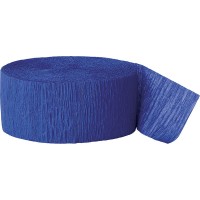 Krepppapier Luftschlange Fiesta Royalblau 24,6m