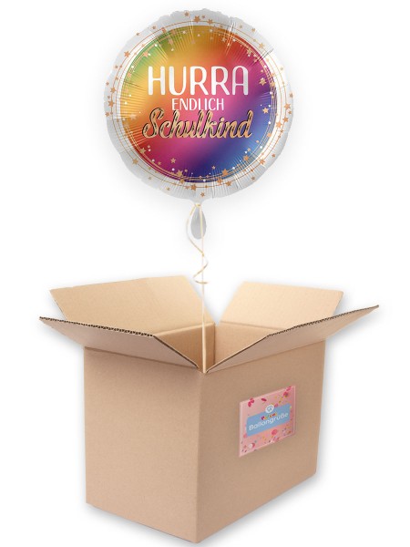 Schulkind Regenbogen Folienballon 45cm 2