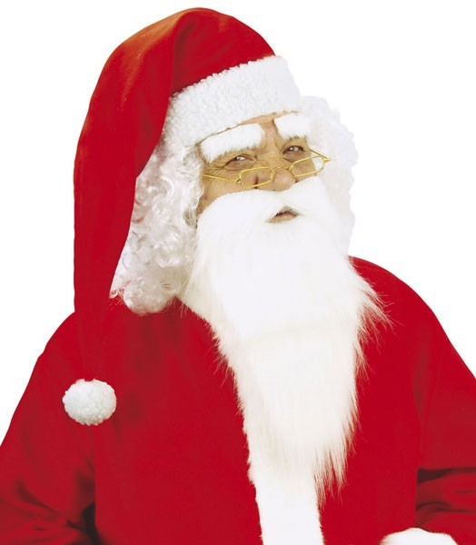 Flauschiger Weihnachtsmann Bart