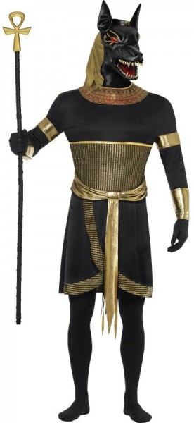 Mächtiger Halloween Anubis Schakal Kostüm