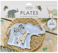 8 Jungle Breeze Eco Elephant-tallrikar