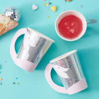 Vorschau: 8 Disco Nights Flamingo Pappbecher