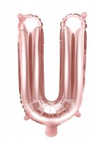 Folienballon U roségold 35cm