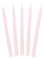 10 Stabkerzen Firenze hellrosa 24cm