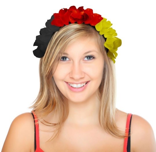 Deutschland Fan Blütenhaarreif