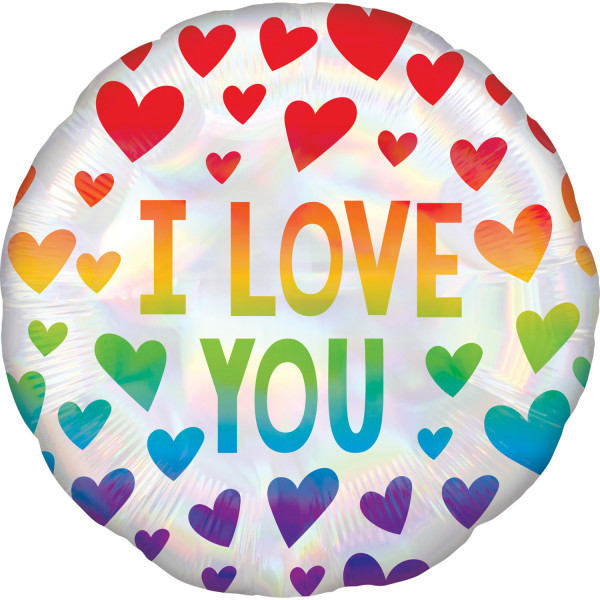 Rainbow Love Folienballon 43cm