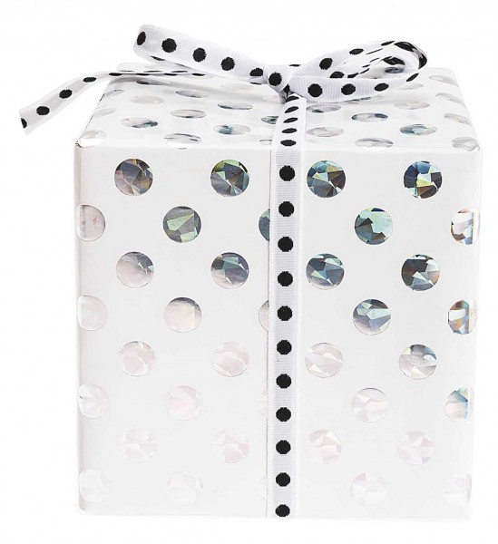 Holografisches Punkte Geschenkpapier 4