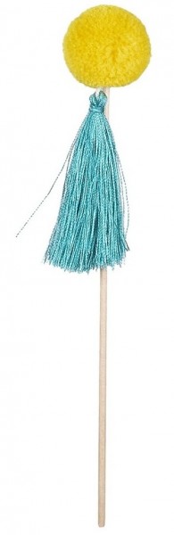 6 Lama Zirkus Bommel Sticks 18cm 4